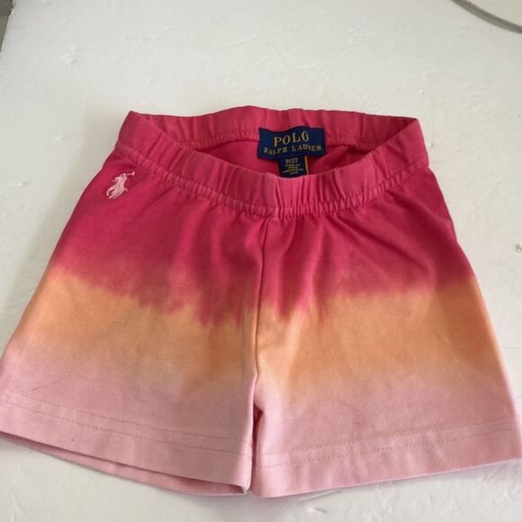 Polo children’s fuchsia ombre 93% cotton 7% elastane elastic waist brand new - Picture 1 of 5
